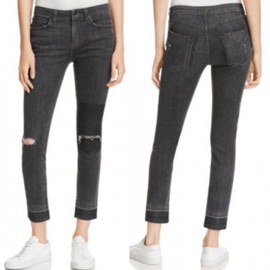 Derek Lam 10 Crosby Devi High Rise Jeans Charcoal